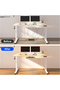 FLEXISPOT EN2 cm Electric Sit Stand Desk with Cable Management - White Frame and Maple Top - 6