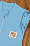 Blue Baby Boy Sleeping Bag 100% Cotton 0-6 Months Zippered Snap Sleeves Seasonal Hat Newborn - 9