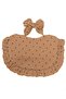 -Bella Baby Bib Set for Babies - Polka Dot Print Brown- 0Y to 4Y