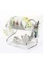Tiered Dish Drying Rack with Drainage Tray