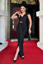 Satin Fabric Shawl Detailed Pencil Dress - Black - 2