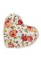- Amara Heart Shaped Baby Bib and Ribbon Bow Headband Set - Floral Cream- 0Y to 4Y - 3