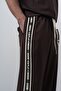 Men's Striped Detailed Regular Fit T-Shirt Trousers Set Brown - 6
