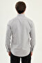 Striped Slim Fit Stand Collar Long Sleeve Men's Shirt Gray - 27144.26Y - 4