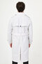 Straight Slim Fit Belted Double-Breasted Long Men's Trenchcoat Stone - 21340.26Y - 5