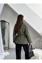 Women's Regular Fit Crew Neck Belted Trench Coat Trench Coat - 7
