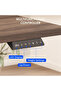 FLEXISPOT EN2 cm Electric Sit Stand Desk - Black Frame and Black Walnut Top - 8
