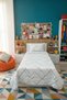 Single Quilted Reversible Bedspread Set for Young People and Children's Room Bedroom Set - 160 X 230 cm - 4