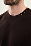 Plain Slim Fit Collar Detailed Crew Neck Men's T-Shirt Brown - 36874.26Y - 2
