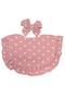 -Bella Baby Bib Set for Babies - Polka Dot Print Dark Pink- 0Y to 4Y