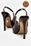 Genuine Leather Brown Patent Leather Pointed Toe Flat Sole Stiletto High Heel Shoes Nova - 4
