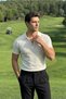 Osko White Men's Polo Collar Cotton Plain Slim Knitwear T-Shirt - 2