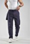 Boyfriend Fit Pover Lycra Fabric Trousers