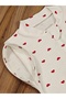 100% Cotton Heart Patterned Baby Sleeping Bag 0-6 Months with Zipper and Snap Fasteners Seasonal Hat Newborn - 6