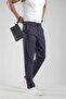Boyfriend Fit Pover Lycra Fabric Trousers - 3