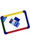 Maxi 2 Sided Dry Wipe Whiteboard A4 20X30Cm + 4Pc Whiteboard Colour Markers, Child Safe Non - 2