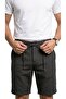 Men's Linen Shorts with Elastic Waist and Drawstrings, Summer Comfortable Cut, Daily Casual Bermuda Shorts - 4