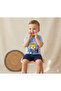 Baby Boy Flying Is Fun Printed T-Shirt Shorts Set 6-18 Months - 3