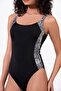 Women's U-Neck Gathered Lurex Fabric Gathered Swimsuit - 4