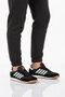Black and White Lace-Up Non-Slip Men's Sports Shoes 2377 m