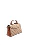 1159 Women's Hand and Shoulder Bag Dark Beige - 5