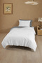 Cotton Striped Single Duvet Cover Set 160X220 – |   Anthracite - 2