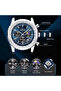 Luxury Blue Dial Chronograph Watch for Men – Stainless Steel Waterproof Wristwatch - 2