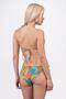 Women's Padded Covered Triangle Patterned Tie-Up Bikini Set - 3