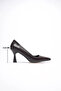 Bitter Brown Crocodile Pointed Toe Medium Heeled Women's Stiletto Tr20Ms02G - 3