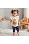 Baby Girl Strawberry Print T-Shirt and Leggings Casual Two-Piece Set 6-18 Months - 3