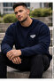 URBNX Premium Navy Crewneck Sweatshirt – Unisex Stylish Sweatshirt - SIZE "L" - 2