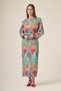 Women's Chiffon Pleated Dress Fuchsia 31307 - 4