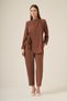 Women's Natural Fiber Collar Stone Set Brown 31316 - 2