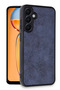 Newface Samsung Galaxy A55 5g Case Interleaved Leather Cover - Navy Blue - 2