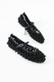Women's Black Floral Detailed Tulle Ballerina Shoes Women's Mary Jane Transparent Design Ranova - 6