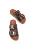 Carina Gala Women's Double Buckle Slippers 001233 Brown Rustic - 3