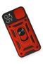 Apple iphone 11 pro case with pars lens ring silicone - red - 3