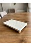 Footed Marble Presentation Tray and Oil Dish Base – 25X15 cm Rectangular Marble Tray - 3