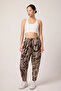 Women's Street Style Patterned Jacquard Sports Shalwar Trousers