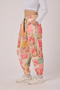 Women's Street Style Printed Crinkled Sports Harem Pants - 4