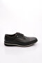 Lace-up Black Leather Eva Men's Casual Shoes 9040 46 42