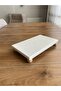 Footed Marble Presentation Tray and Oil Dish Base – 25X15 cm Rectangular Marble Tray - 2