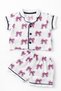 Baby Girl Muslin Fabric Top and Bottom Pajama Set 2-Piece Set with Shorts Summer - 2