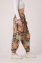 Women's Street Style Printed Crinkled Sports Harem Pants - 6