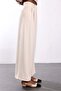 Beige Crepe Palazzo Trousers 1594 - 6