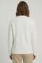 Women's Baklava Pattern Beard Cardigan Ecru 25039 - 2
