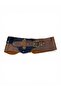 Elodie Bitter Brown and Tan Handmade Design Genuine Leather Women's Belt - 2