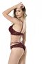 Lace Detailed Soft Cup Bra Panty Set with Crossed Straps - 2