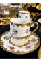 Kosova 6-Person Golded Enameled Coffee Cup Set 90 ml (Elvi̇s) - 8
