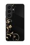 Samsung Galaxy S26 Ultra Compatible Glossy Premium Case with Gilded Flower Design